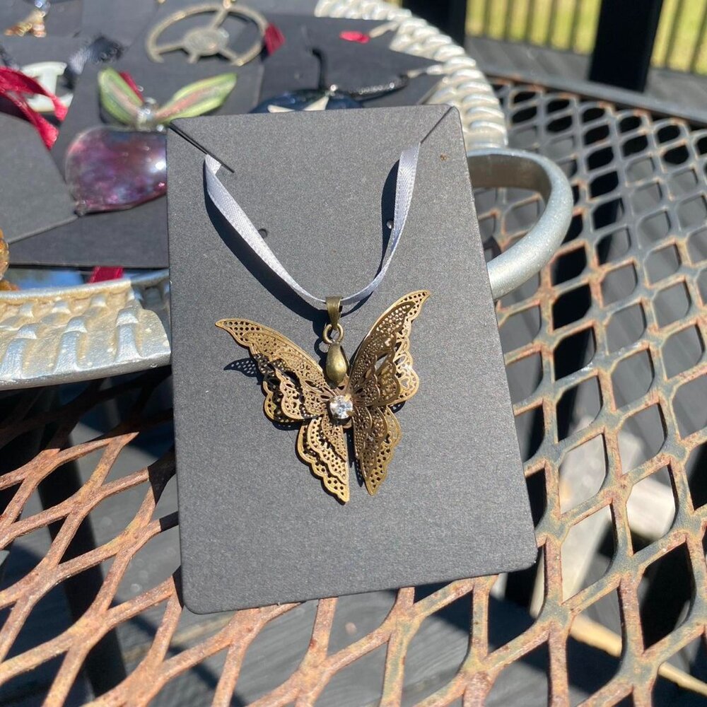 1.OF.1 Butterfly Ribbon Necklace